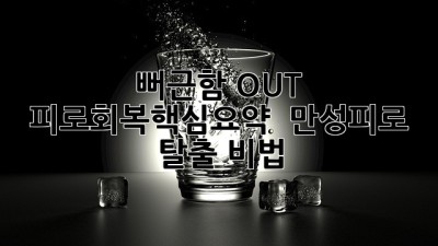 😴 뻐근함 OUT! 피로회복⚡️핵심요약 & 만성피로 탈출 비법