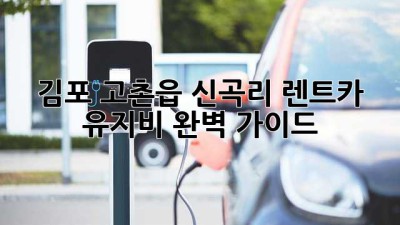 김포 고촌읍 신곡리 렌트카 유지비 완벽 가이드